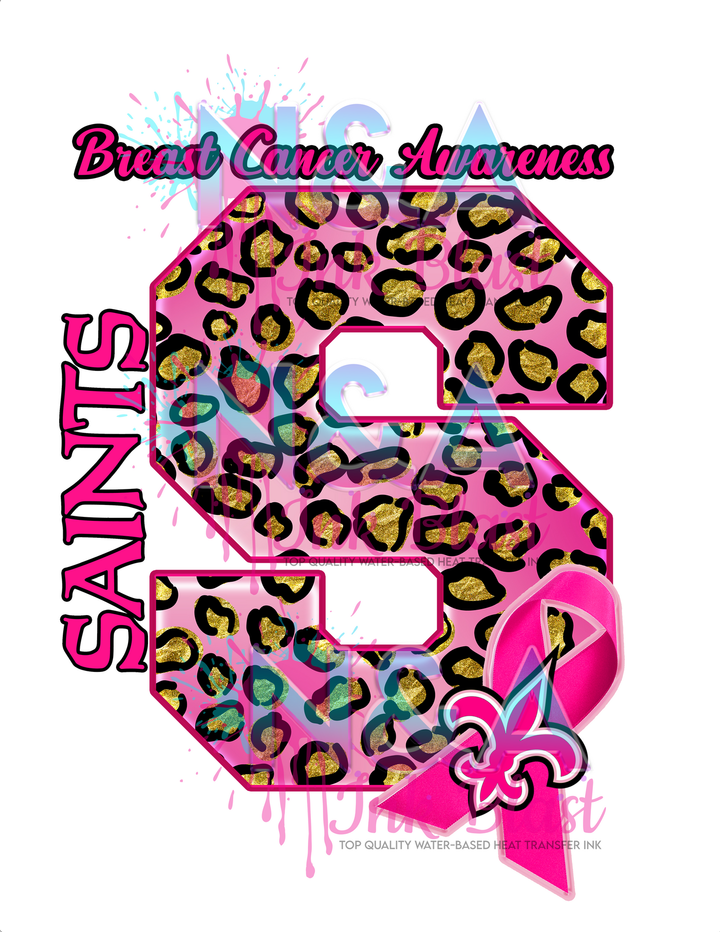 saints breast cancer shirt